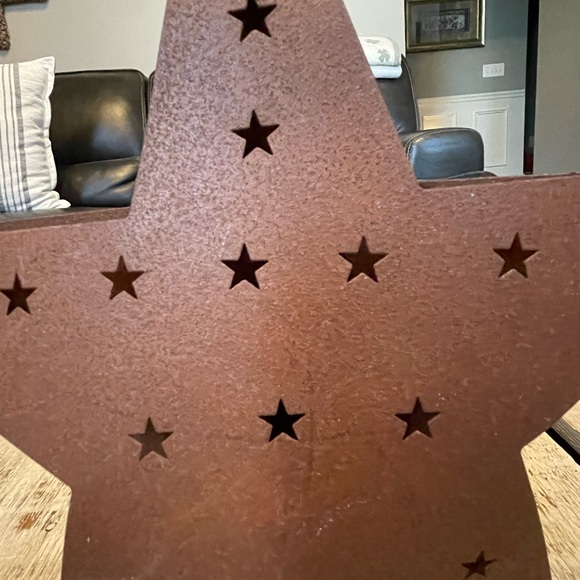 Rustic Brown Star Tree Topper - Picture 5 of 7